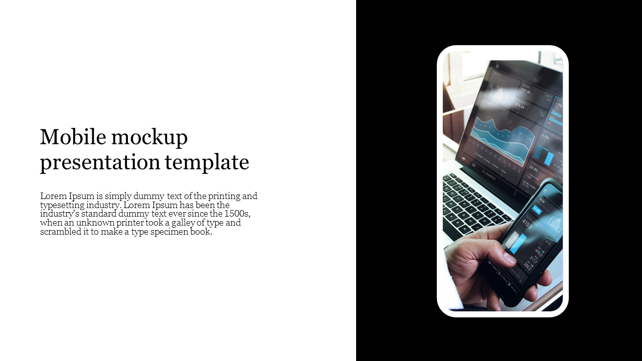 Awesome Mockup Presentation Template With Mobile Phone